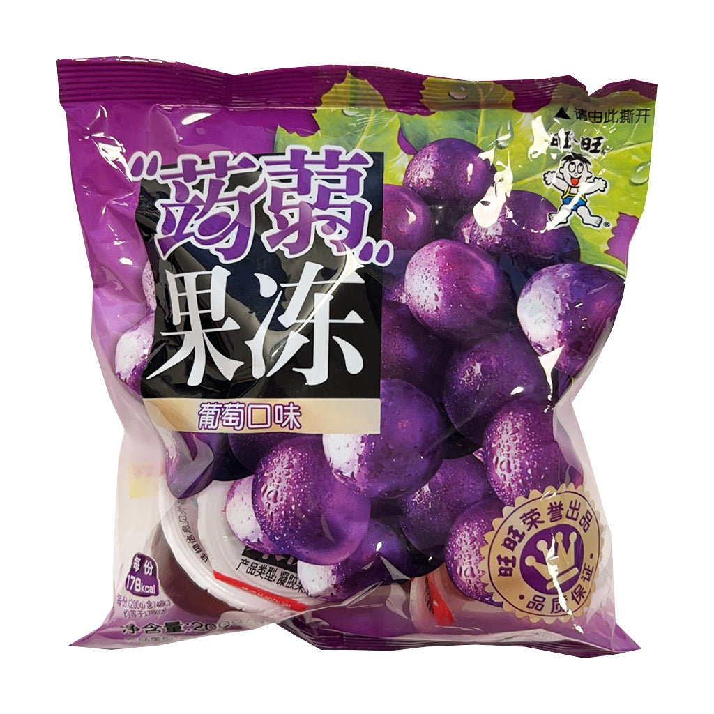 Want Want Konjac Jelly Grape 200g ~ 旺旺蒟蒻果凍葡萄味 200g