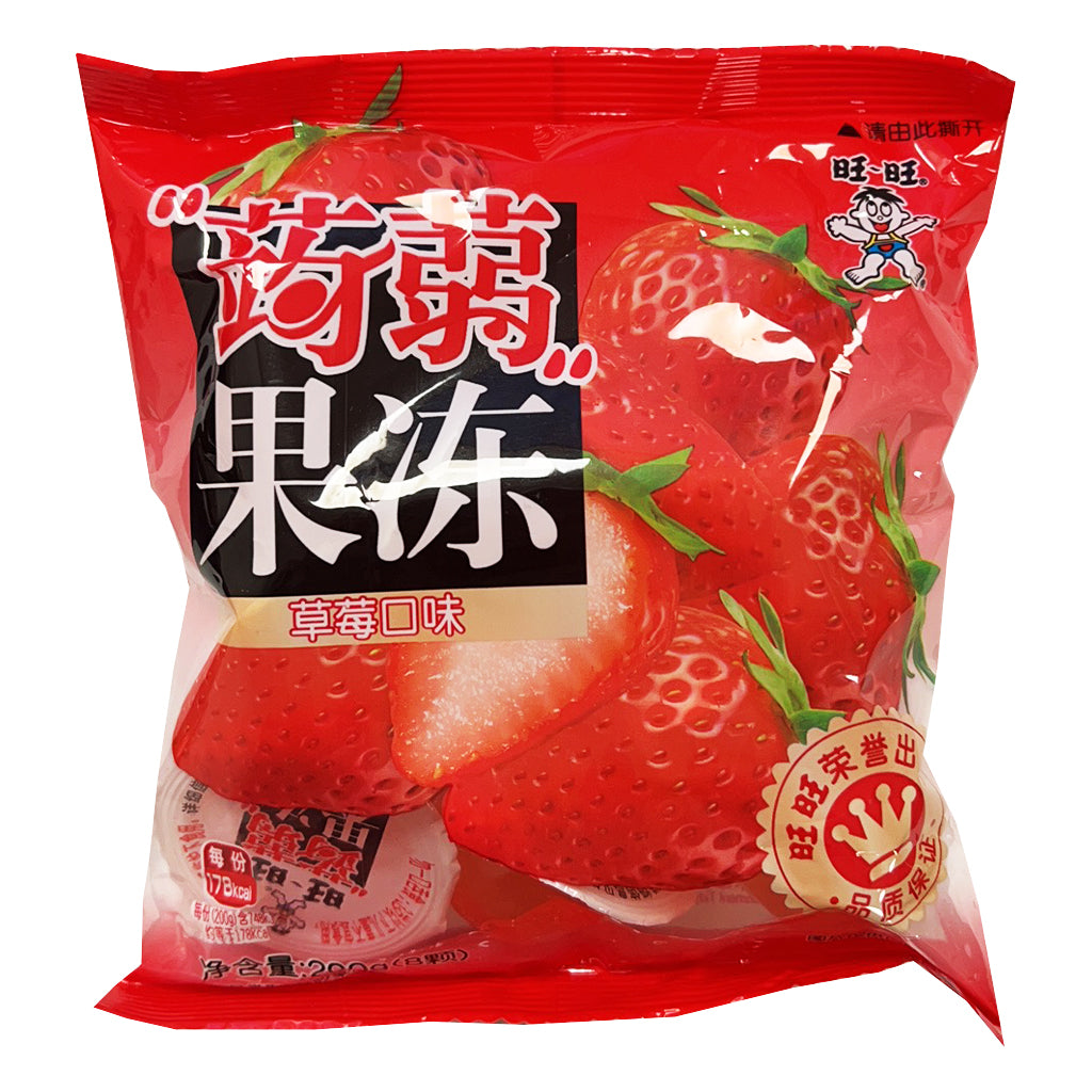 Want Want Konjac Jelly Strawberry 200g ~ 旺旺蒟蒻果凍草莓味 200g