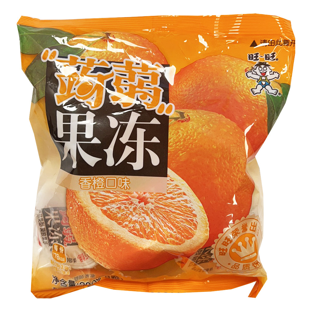 Want Want Konjac Jelly Orange 200g ~ 旺旺蒟蒻果凍香橙味 200g