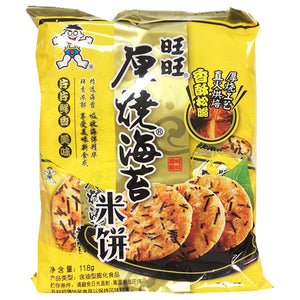 Want Want Seaweed Rice Cracker 118g ~ 旺旺岩烧海苔 118g