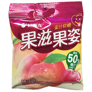 Orion Peach Fruit Gummy 60g ~ 好丽友 果滋果姿 果汁软糖 桃子味 60g