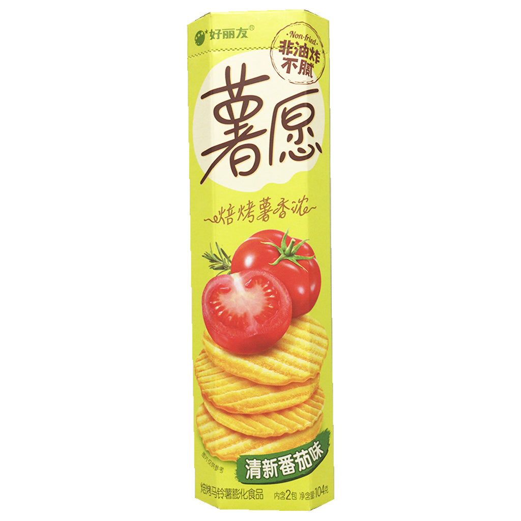 Orion Potato Chips Tomato 104g ~ 好丽友薯愿愛新蕃茄味 104g