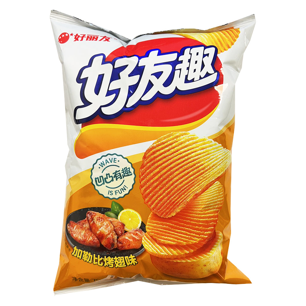 Orion Caribbean Grilled Wing Potato Chip 70g ~ 好丽友洋芋片加勒比烤翅味 70g