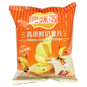 LuMiLa Plateau Fresh Cut Crisps Street 50g ~ 噜咪啦高原鲜切薯片街头小串烧 50g