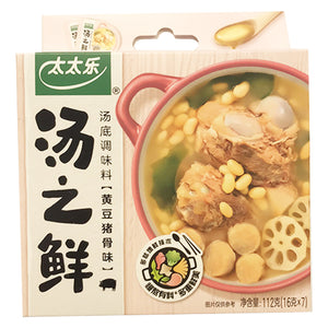 Totole Delicious Soup Soybean Rib 112g ~ 太太乐汤之鲜之黄豆猪骨味 112g