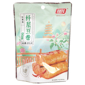 ZuMing Beancurd Roll Spicy 105g ~ 祖名千層豆卷麻辣味 105g