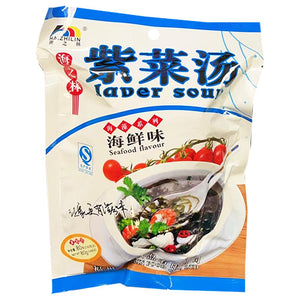 Hai Zhi Lin Laver Soup Seafood Flavour 80g ~ 海之林紫菜汤海鮮味 80g