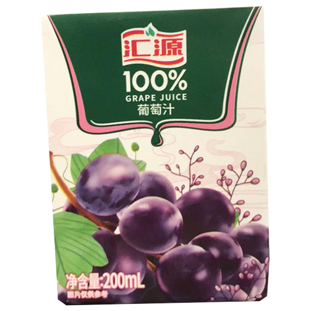 HuiYuan Grape Juice 200ml ~ 汇源100%果蔬汁葡萄汁 200ml