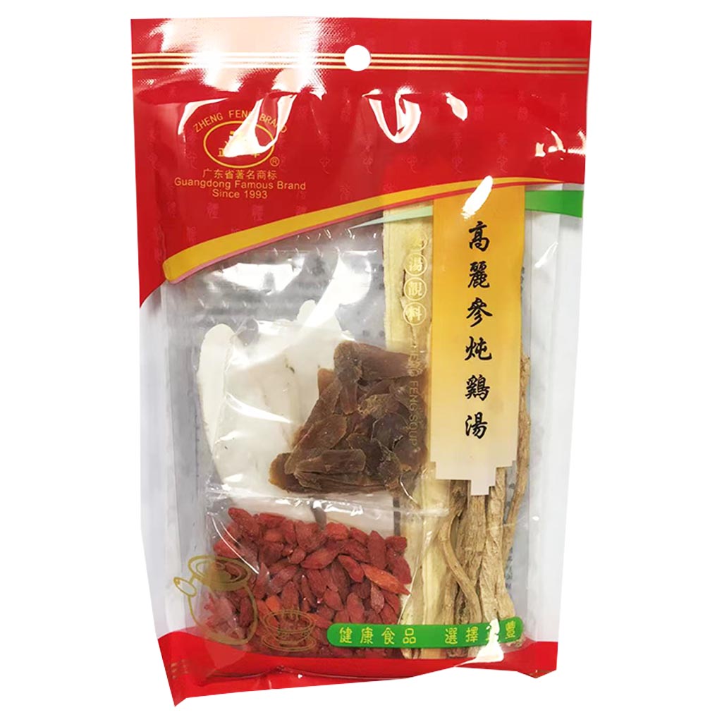 Zheng Feng Korean Ginseng Soup Mix 100g ~ 正豐高麗參燉雞湯 100g