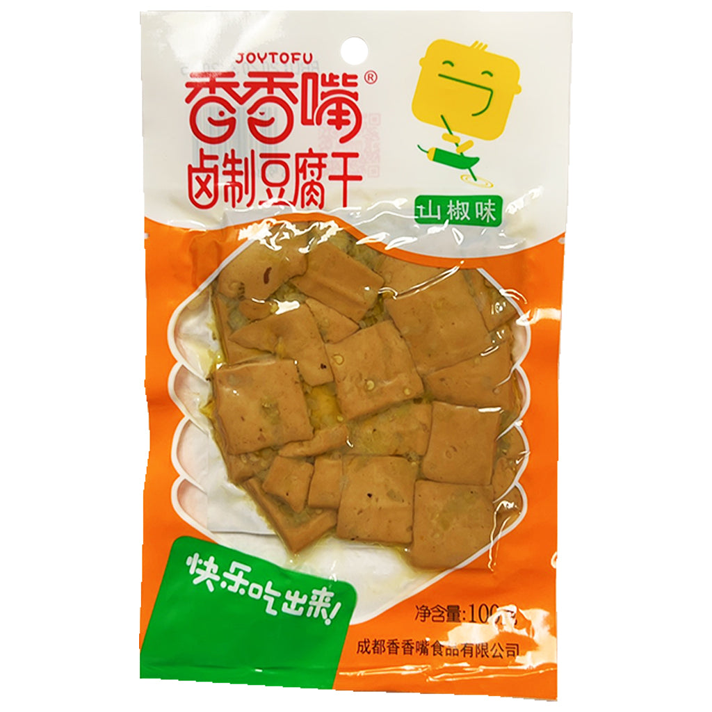 Joytofu Beancurd Snack Pickled Chilli 100g ~ 香香嘴卤制豆腐乾山椒味 100g