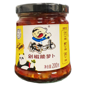 Fan Sao Guang Chopped Chilli Radish 200g ~ 饭掃光剁椒脆蘿蔔 200g