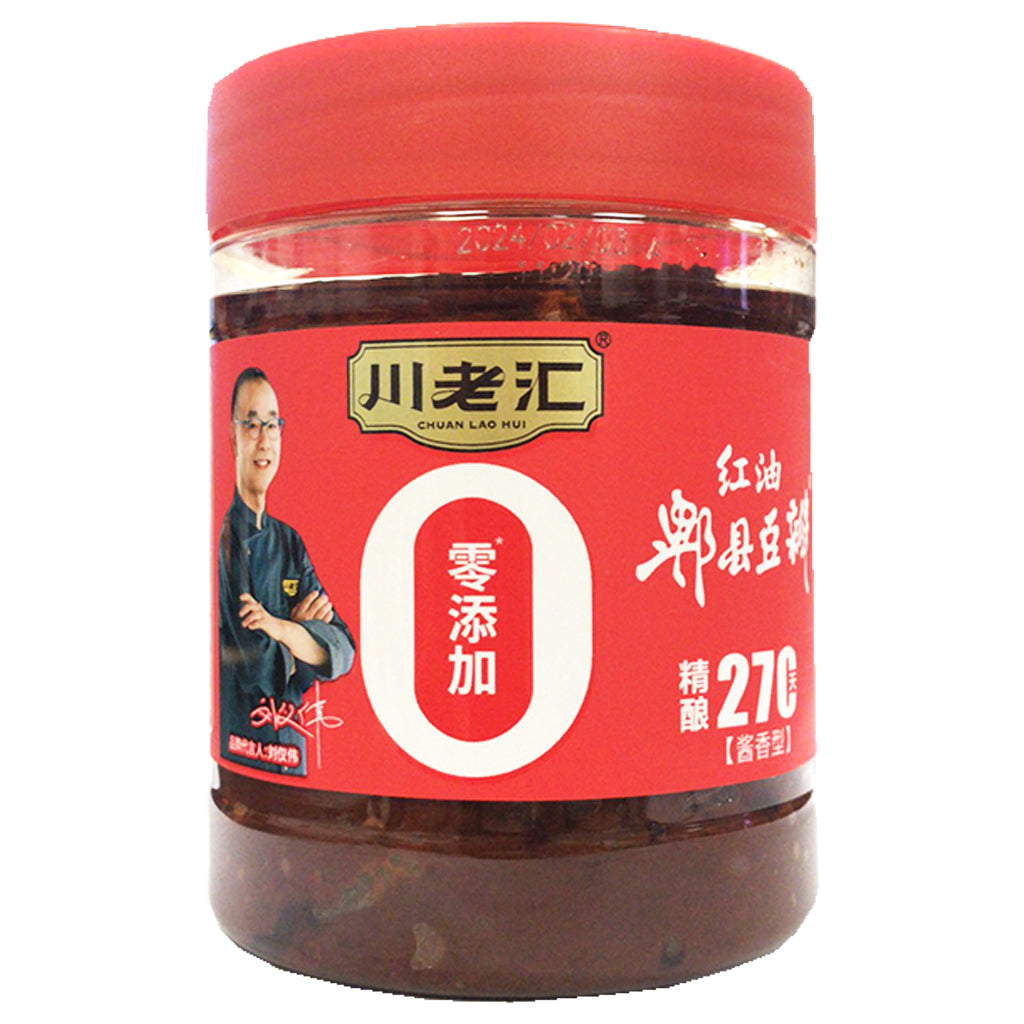 Chuan Lao Hui Hot Broad Bean Sauce Oil 500g ~ 川老汇郫县红油豆瓣醬香型 500g