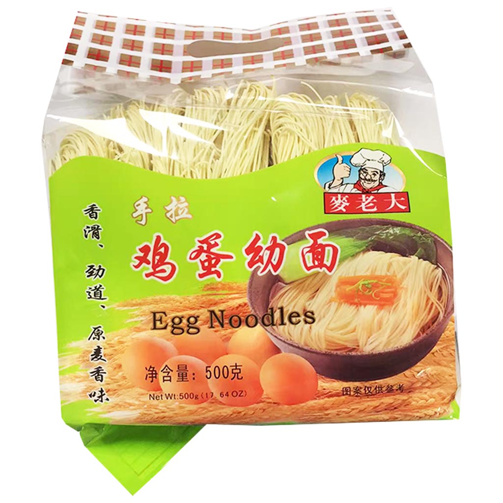 Mai Lao Da Fine Noodles 500g ~ 麦老大鸡蛋幼面 500g