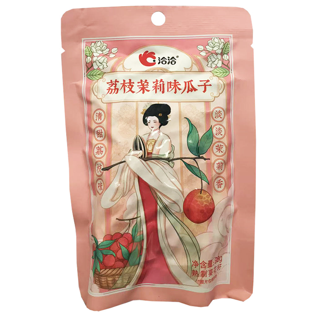 Chacheer Sunflower Seeds Lychee Jasmine 98g ~ 洽洽瓜子荔枝茉莉味 98g