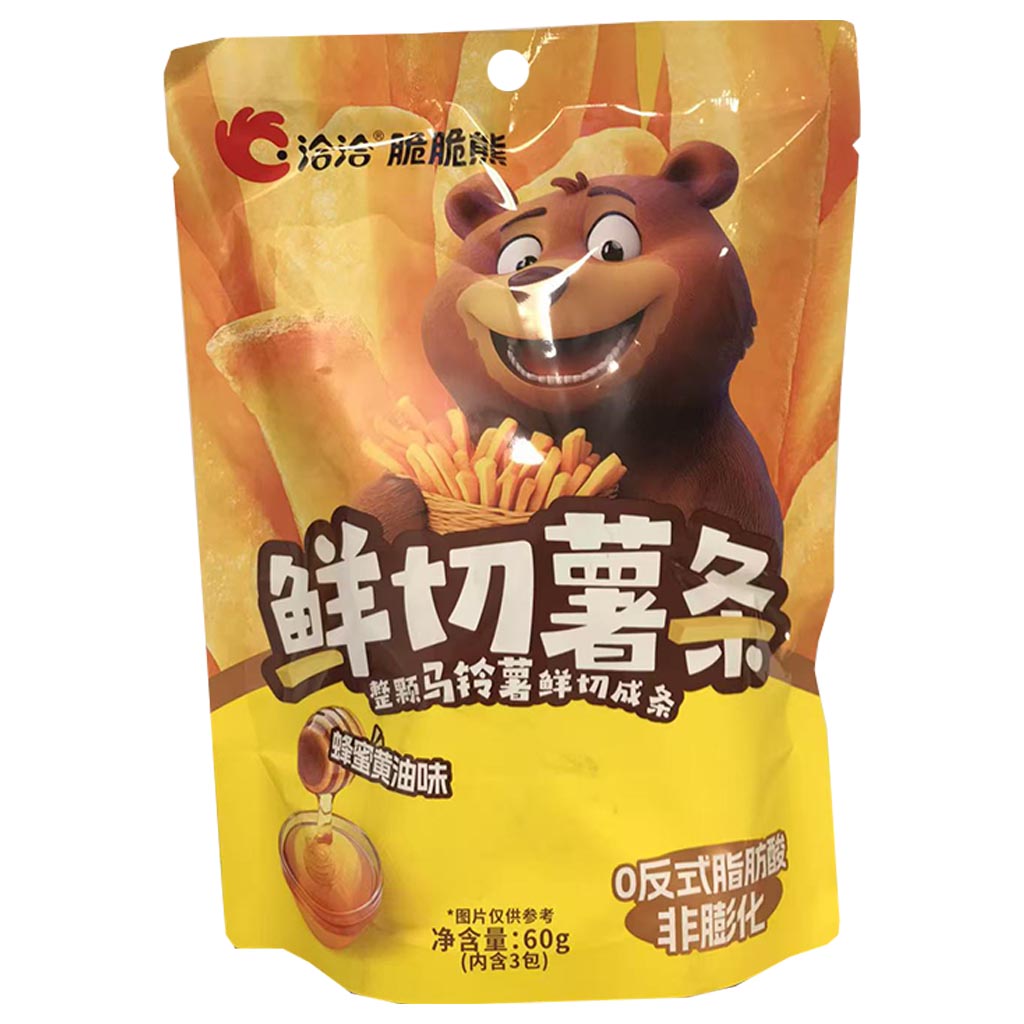 Cha Cha  Potato Stripe Honey Butter 60g ~ 洽洽脆脆熊薯條蜂蜜黃油 60g