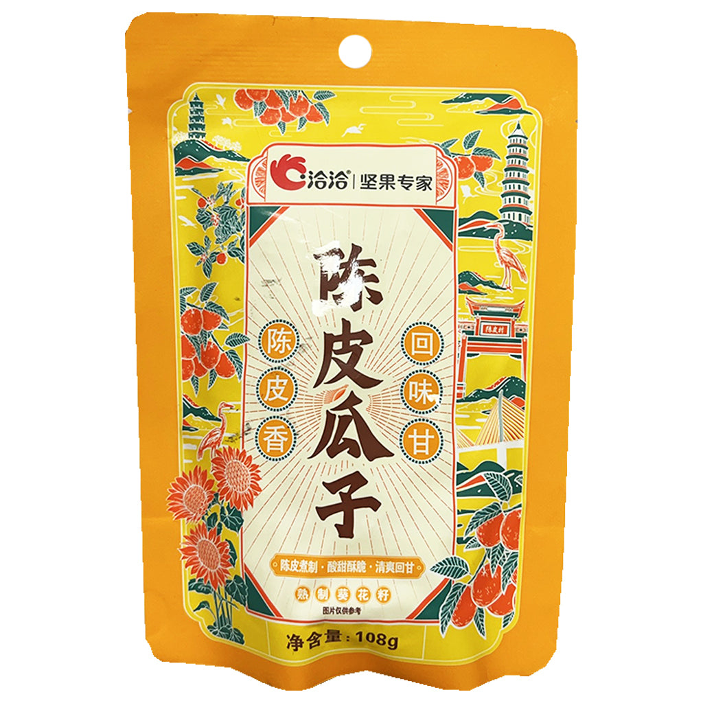 Chacheer Sunflower Seeds Mandarin Peel 108g ~ 洽洽陈皮瓜子 108g