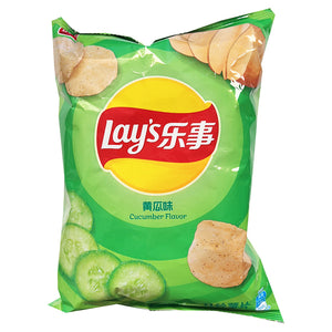 Lays Potato Chips Cucumber Flavour 70g ~ 乐事黃瓜味薯片 70g