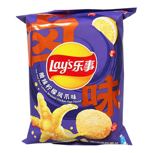 Lays Potato Chips Lemon Chicken Feet Flavour 70g ~ 乐事 酸辣柠檬凤爪味 70g