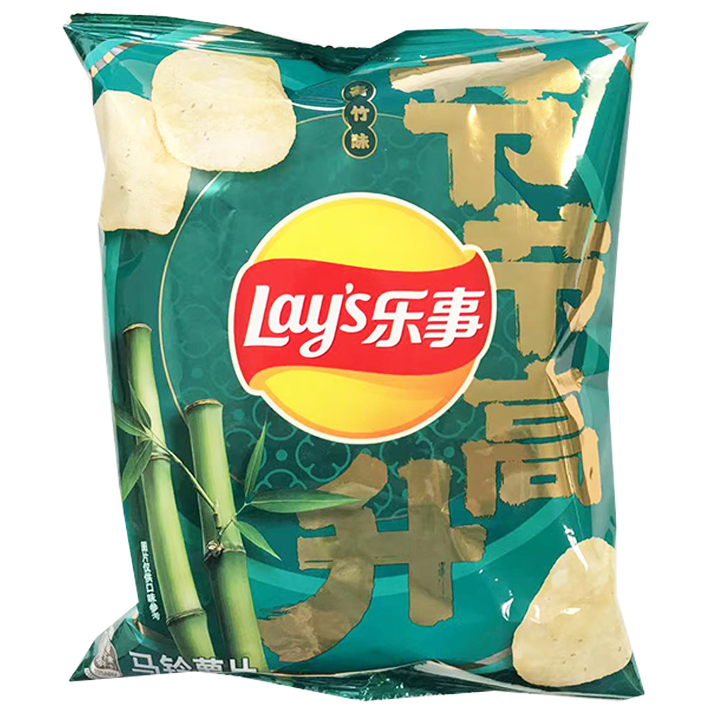 Lays Potato Crisps Bamboo Flavour 56g ~ 乐事马铃薯片青竹味 56g