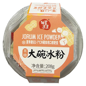 XCLL Jorum Ice Powder Brown Sugar 208g ~ 仙草凉凉大碗冰粉黑糖 208g