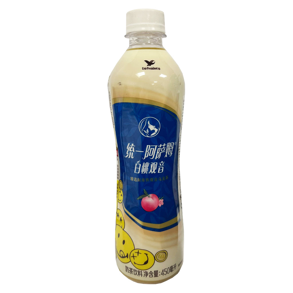 Unif Assam Milk Tea Peach & Oolong 450ml ~ 统一阿萨姆奶茶白桃观音
