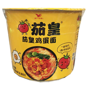 UnifTomato King Noodle Egg Bowl 120g ~ 统一茄皇鸡蛋面碗装 120g