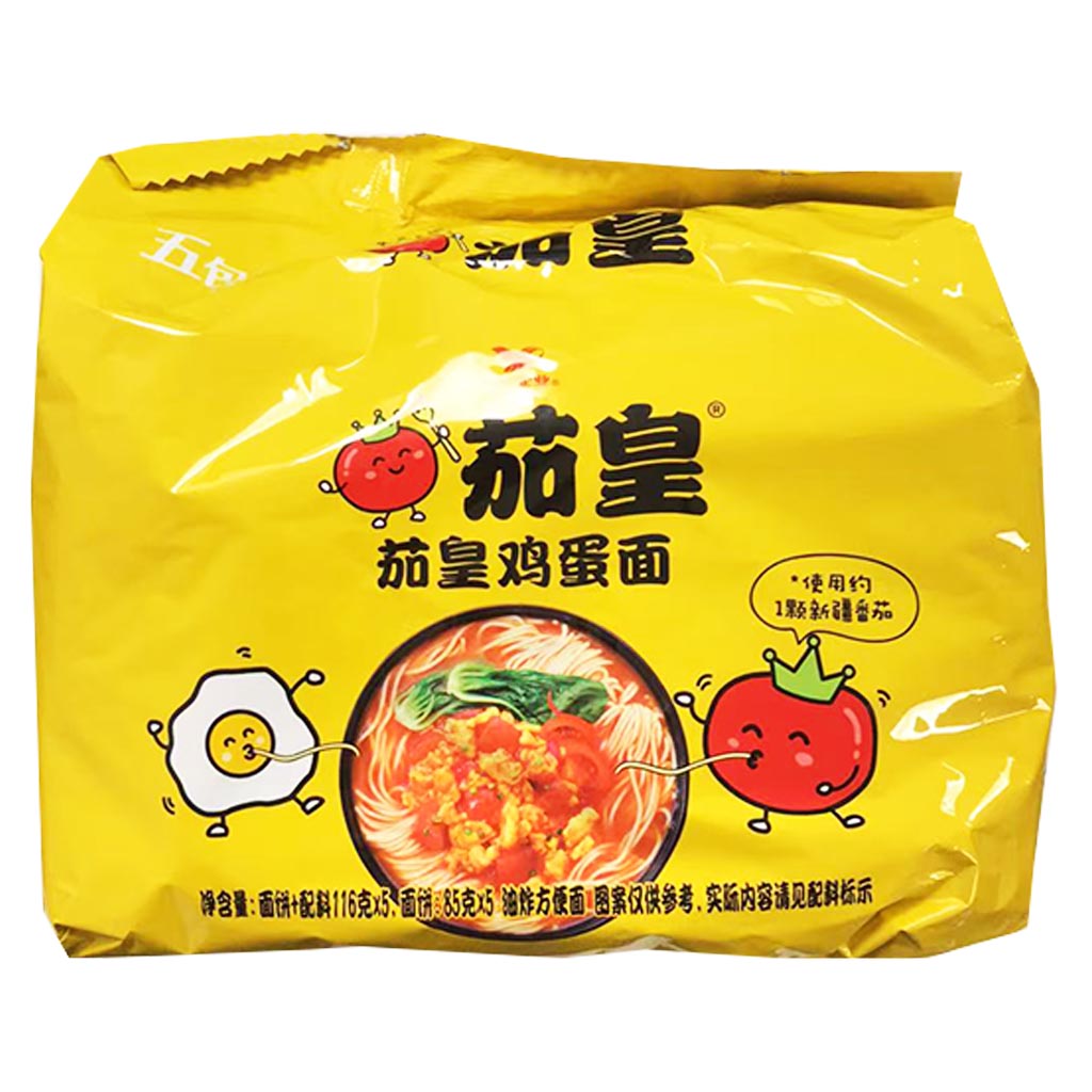 Unif The King Of Tomato with Egg Noodle 5x116g ~ 统一 茄皇鸡蛋面 5x116g