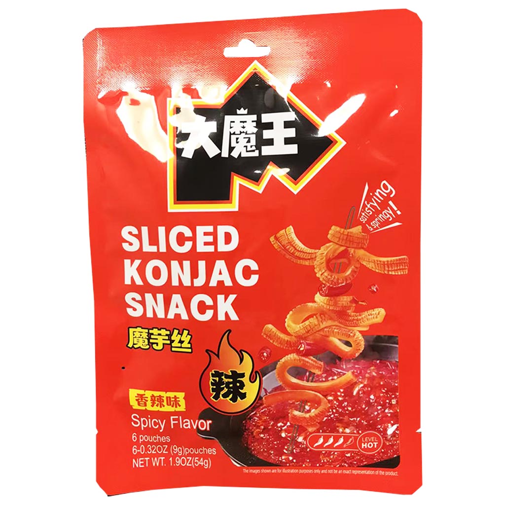 Mowon Konjac Snack Spicy 54g ~ 大魔王魔芋丝香辣味 54g