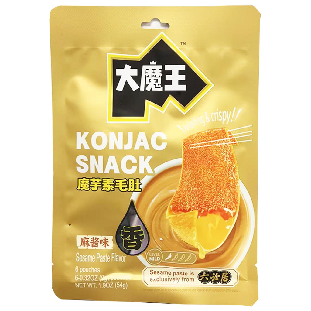 Mowon Konjac Snack Sesame Paste 54g ~ 大魔王魔芋素毛肚 54g