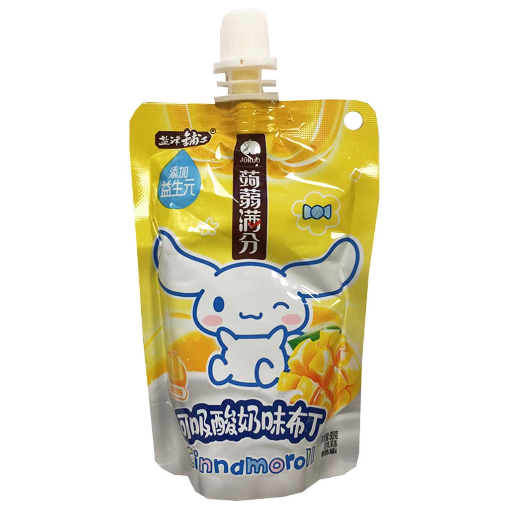 YanJinPuZi Konjac Yogurt Pudding Mango 80g ~ 盐津铺子可吸蒟蒻布丁芒果酸奶味 80g