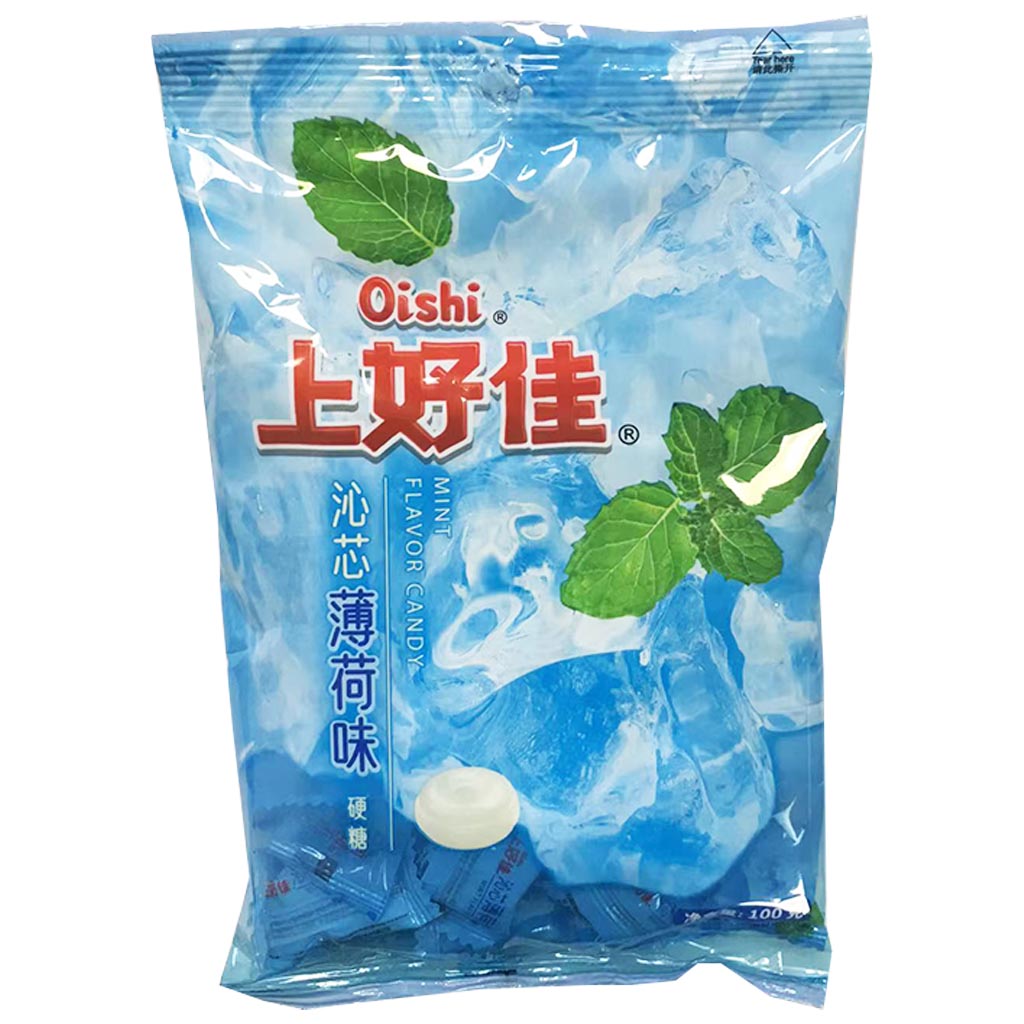 Oishi Mint Candy 100g ~ 上好佳硬糖薄荷 100g
