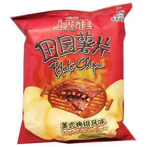Oishi Potato Chips American BBQ 50g ~ 上好佳田园美式烤排味 50g