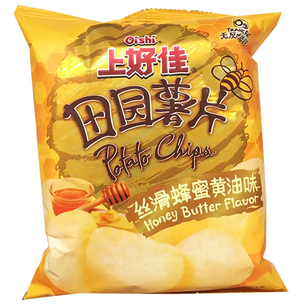 Oishi Potato Chips Honey Butter 50g ~ 上好佳田园丝滑蜂蜜黃油味 50g