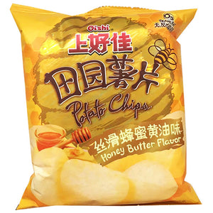 Oishi Potato Chips Honey Butter 50g ~ 上好佳田园丝滑蜂蜜黃油味 50g