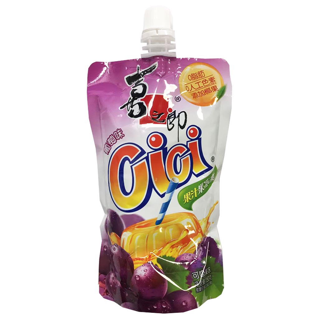 Strong Cici Jelly Drink Grape Flavour 150g ~ 喜之郎果汁果冻爽葡萄味 150g