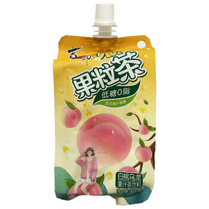 Strong Cici Juice Tea Peach Oolong 300g ~ 喜之郎果粒茶白桃烏龙茶 300g