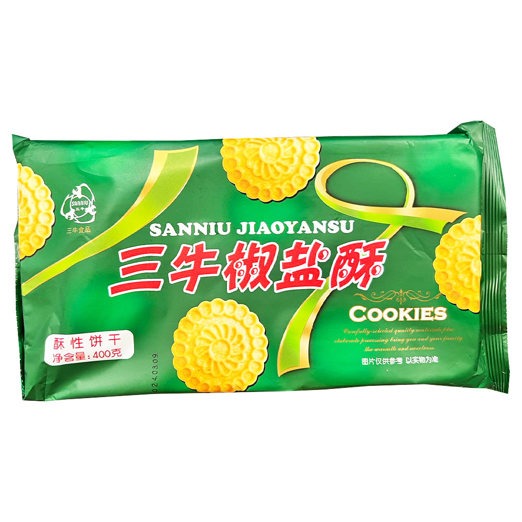 San Niu Salt & Pepper Crisp Biscuit 400g ~ 三牛 椒塩酥 400g