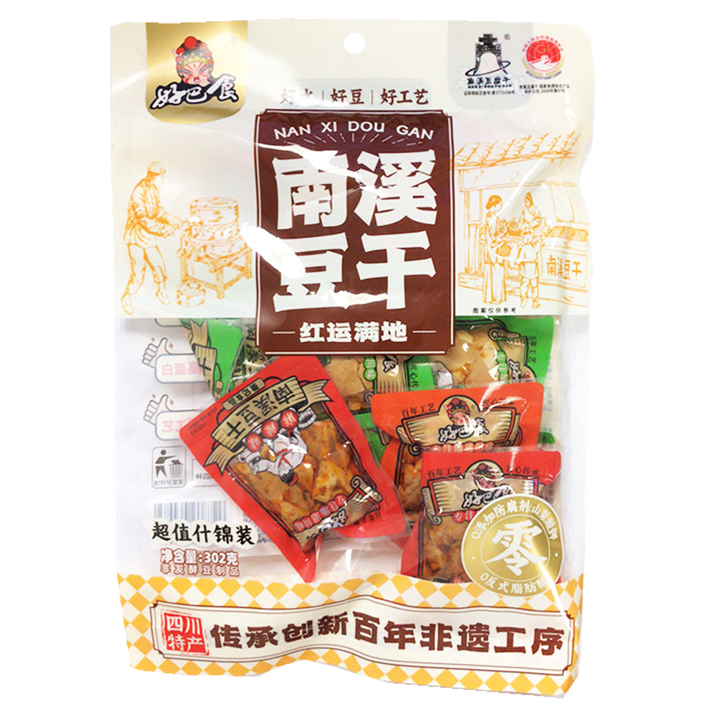 Hao Ba Shi Dried Beancurd Assorted 302g ~ 好巴食南溪豆乾雜錦味 302g