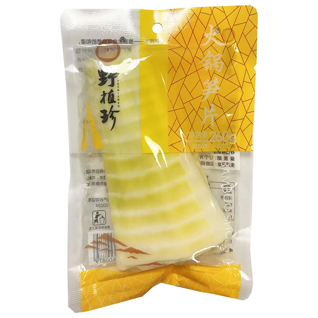 YeZhiZhen Hot Pot Bamboo Shoot 260g ~ 野植珍火锅笋片 260g