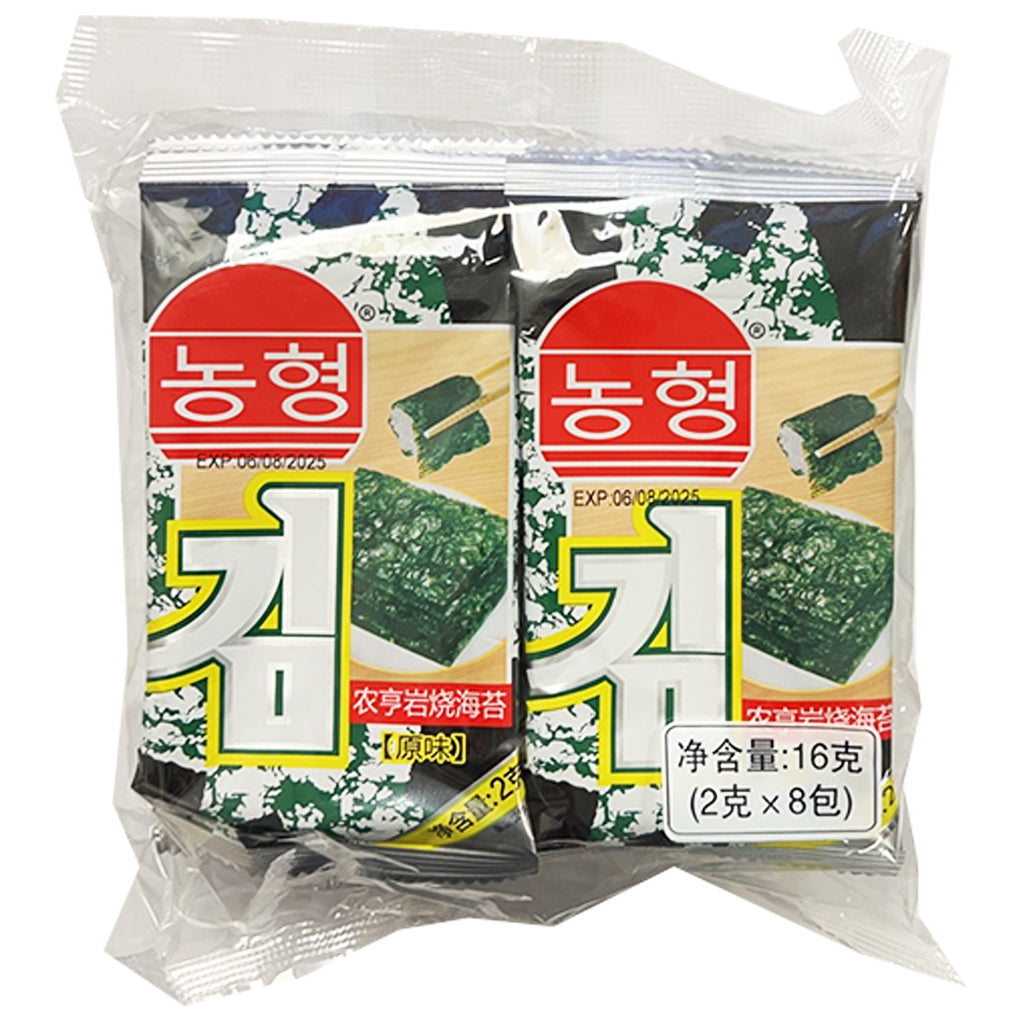 NongHeng Roasted Seaweed Original 16g ~ 农亨岩烧海苔 原味 16g