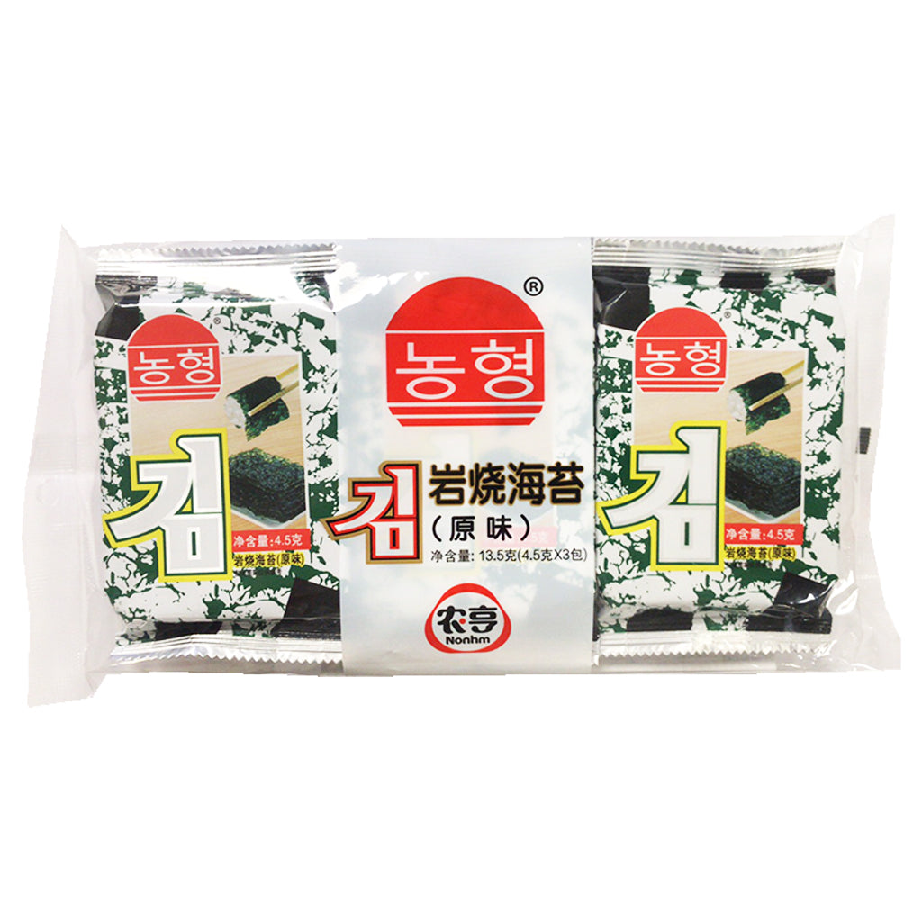 Nonhm Crispy Seaweed 13.5g ~ 岩烧 海苔三联装 13.5g