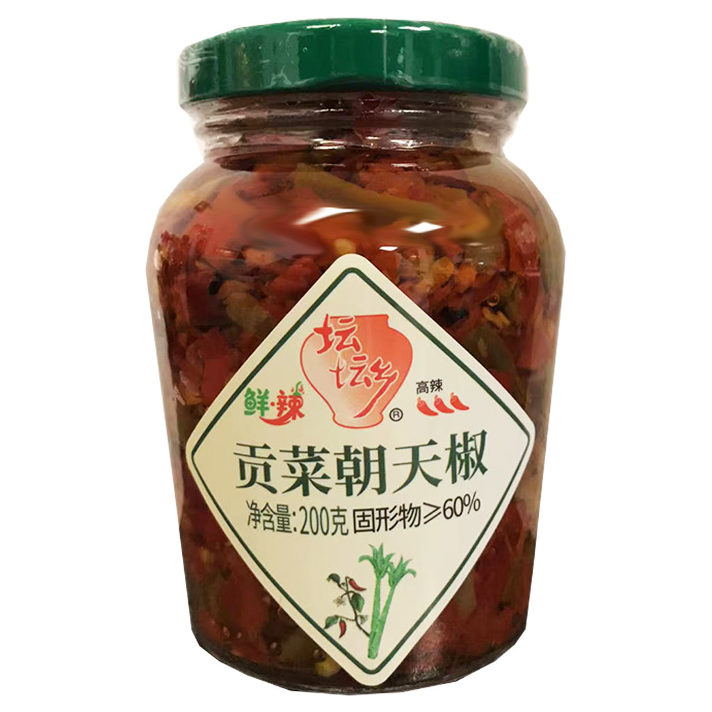 Tan Tan Xiang Red Chilli Yamakurage 200g ~ 壇壇鄉貢菜朝天椒 200g