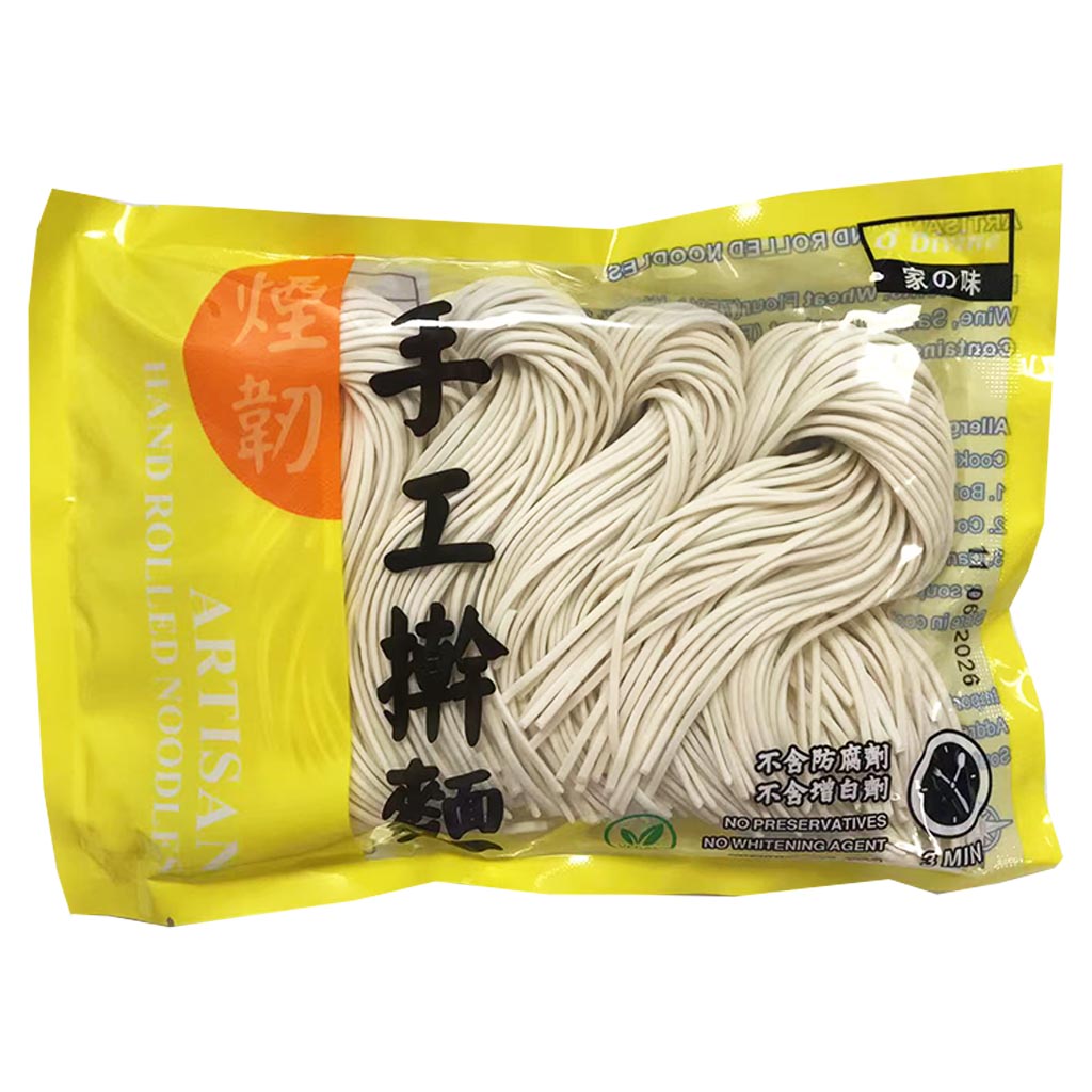 O Divine Artisan Hand Rolled Noodles 400g ~ 家の味手工擀面 400g