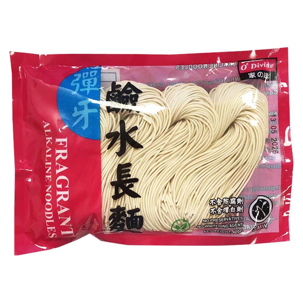 O Divine Fragrant Alkaline Noodles 400g ~ 家の味碱水长面 400g
