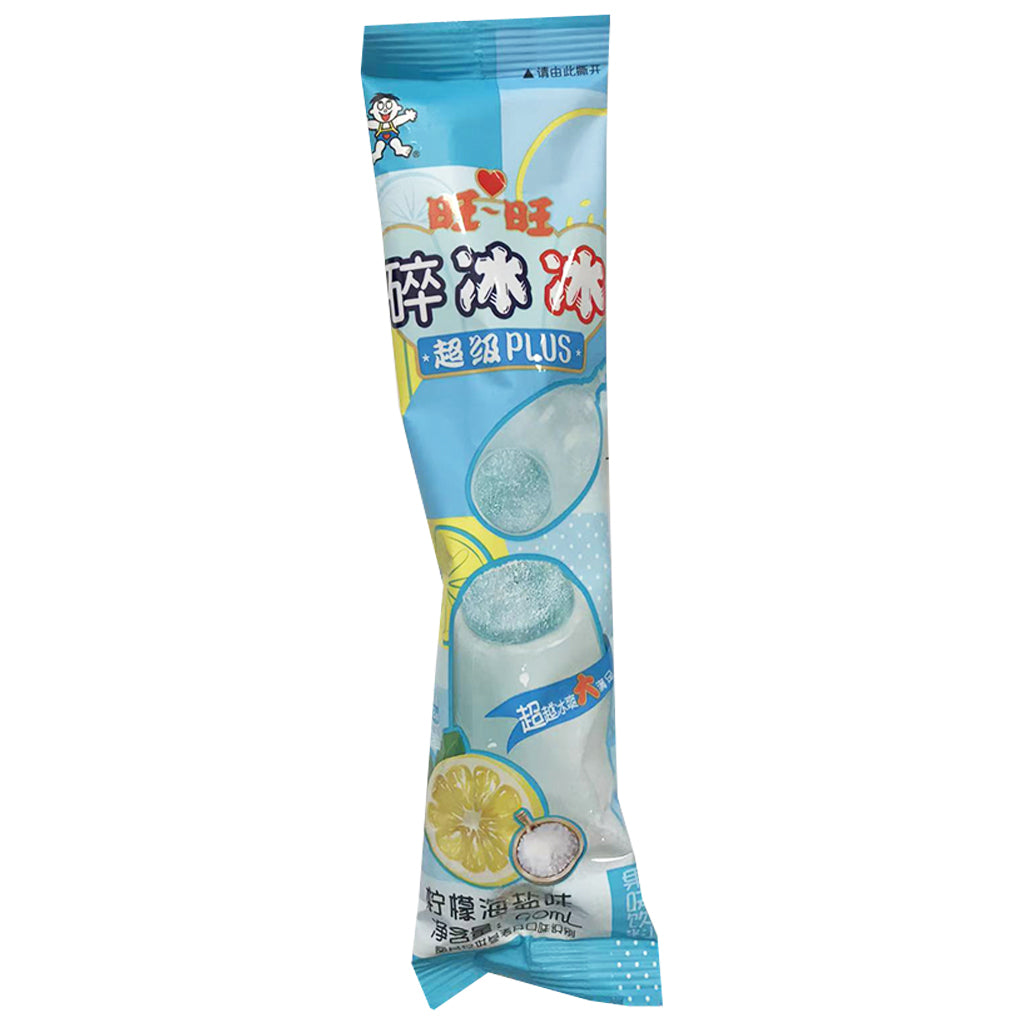Want Want Ice Lolly Salted Lemon 90ml ~ 旺旺碎冰冰升级版柠檬海盐味 90ml