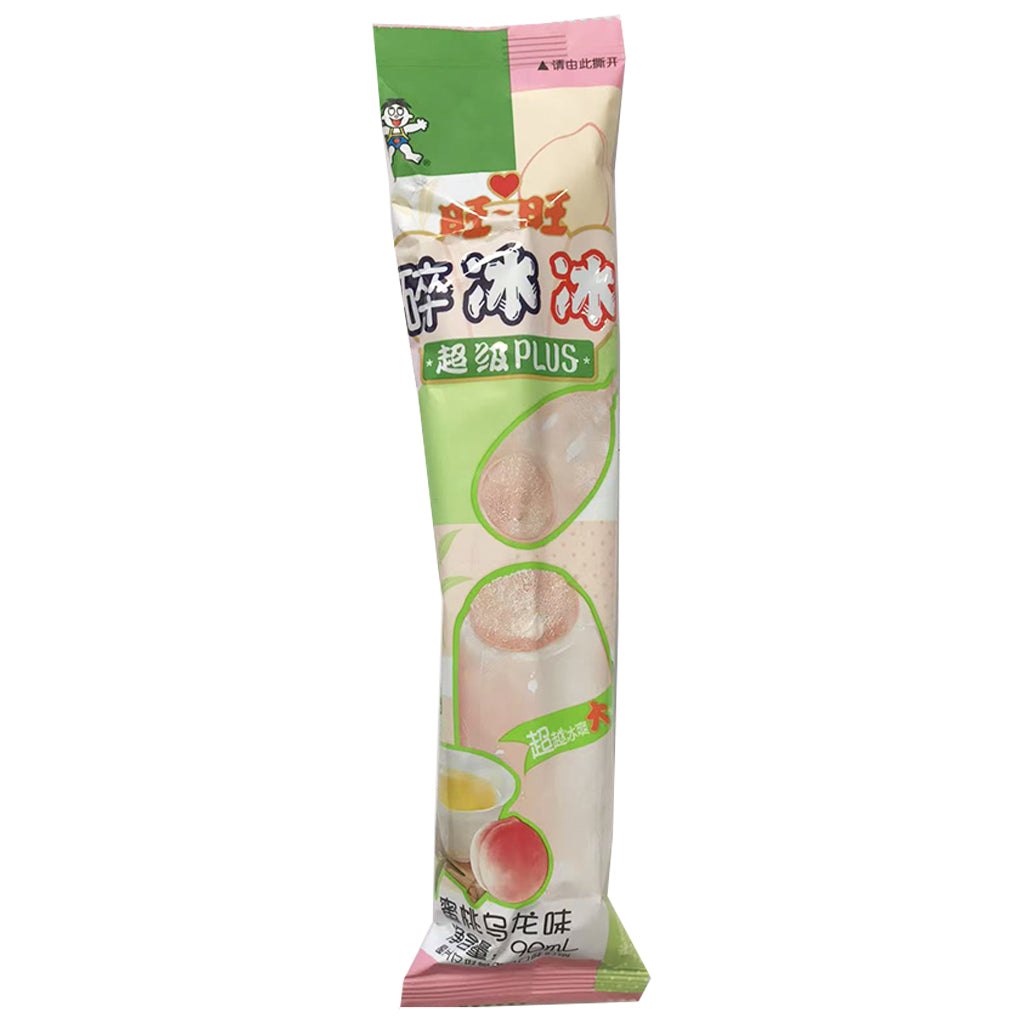 Want Want Ice Lolly Peach Oolong 90ml ~ 旺旺碎冰冰升级版蜜桃乌龙味 90ml