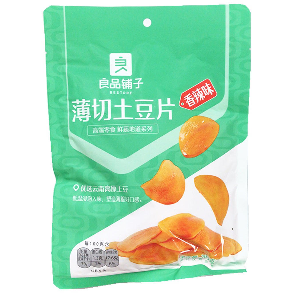 Bestore Potato Slice Spicy 205g ~ 良品铺子薄切土豆片 205g