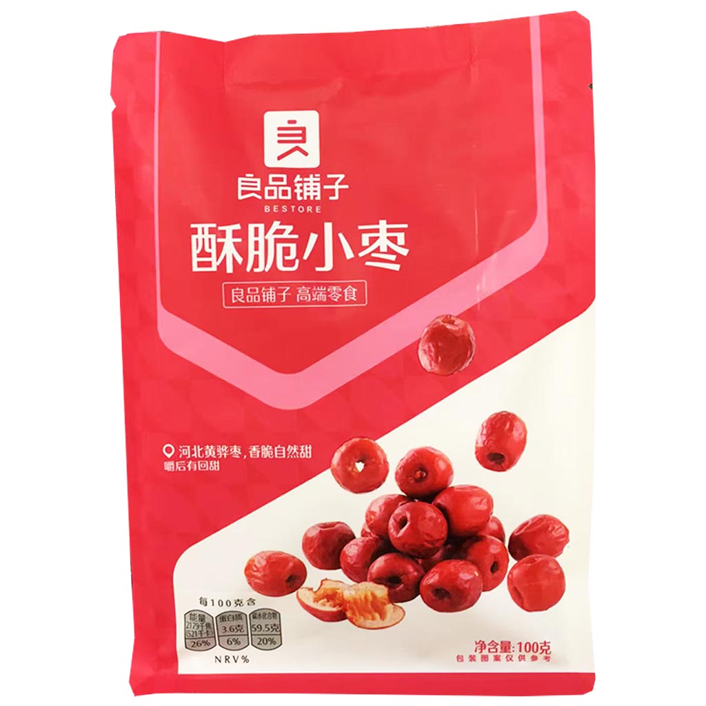 Bestore Crispy Jujube 100g ~ 良品铺子酥脆小枣 100g