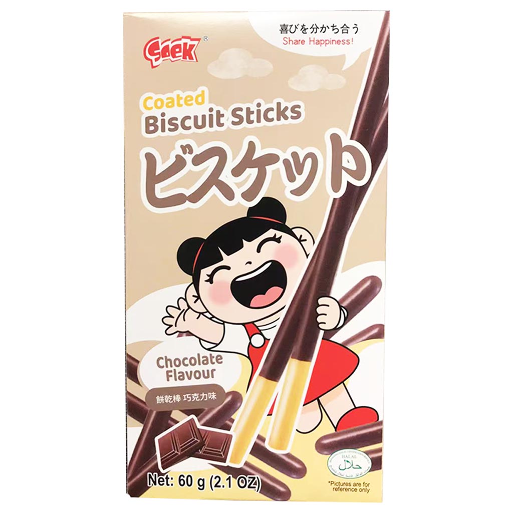 Soek Biscuit Sticks Chocolate 60g ~ Soek餅乾棒巧克力味 60g