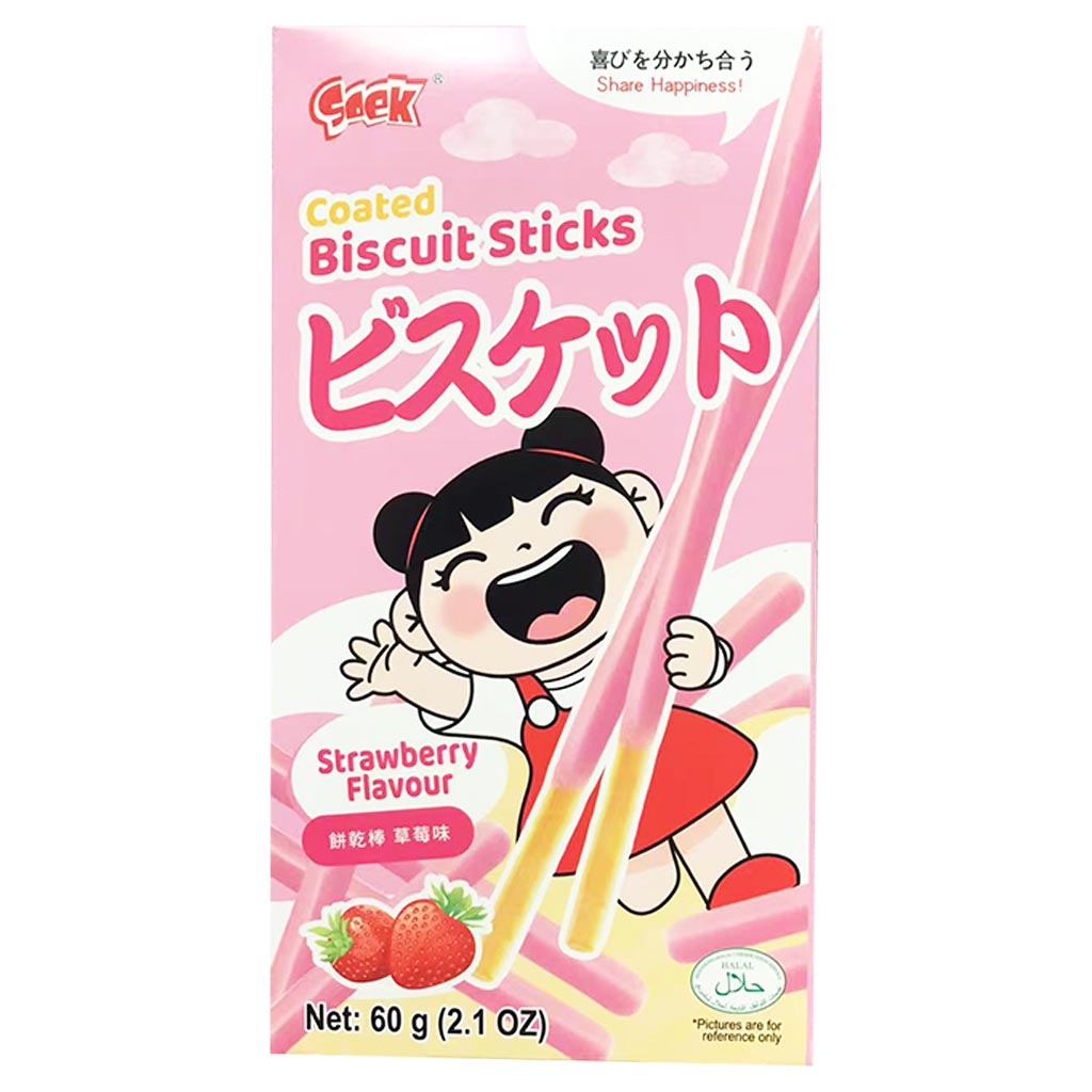 Soek Biscuit Sticks Strawberry 60g ~ Soek餅乾棒草莓味 60g